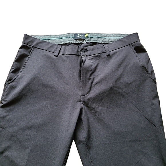 Sligo black straight leg  zip-up front mens golf sport pants - Picture 2 of 11